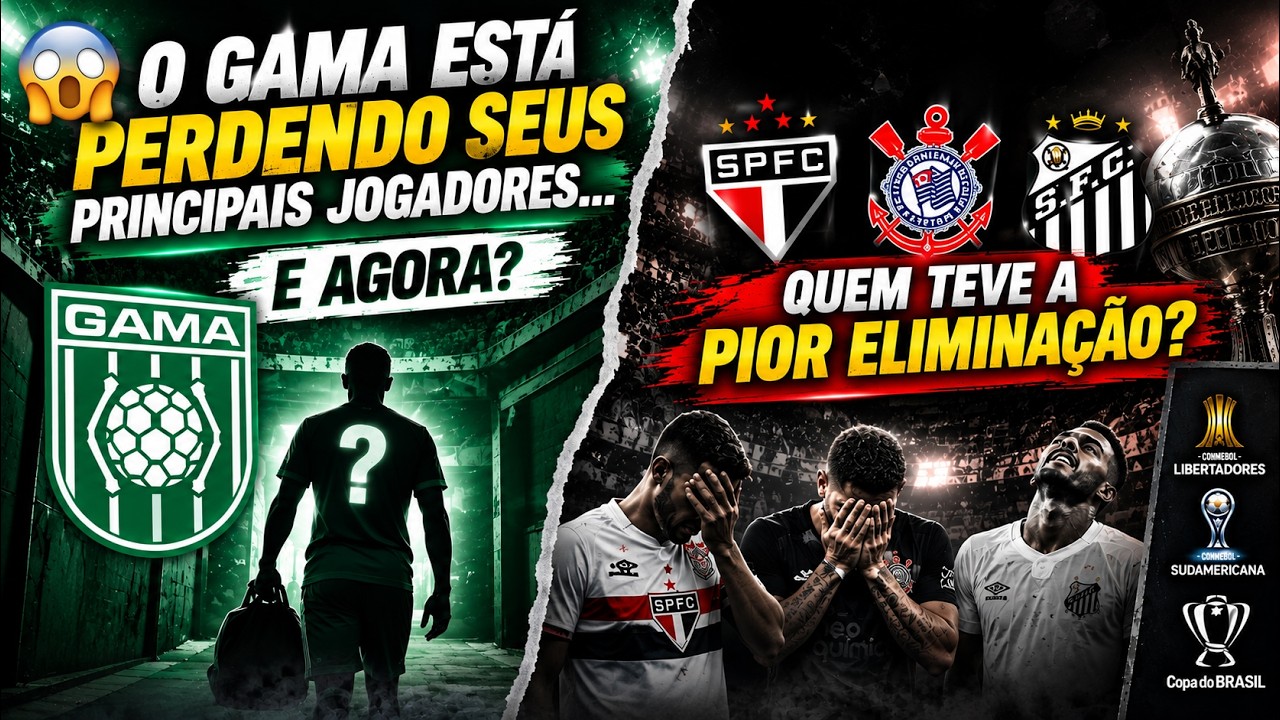 Capa do episódio: 🚨 CRISE: As Eliminações Que Estão Abalando o Futebol Brasileiro!