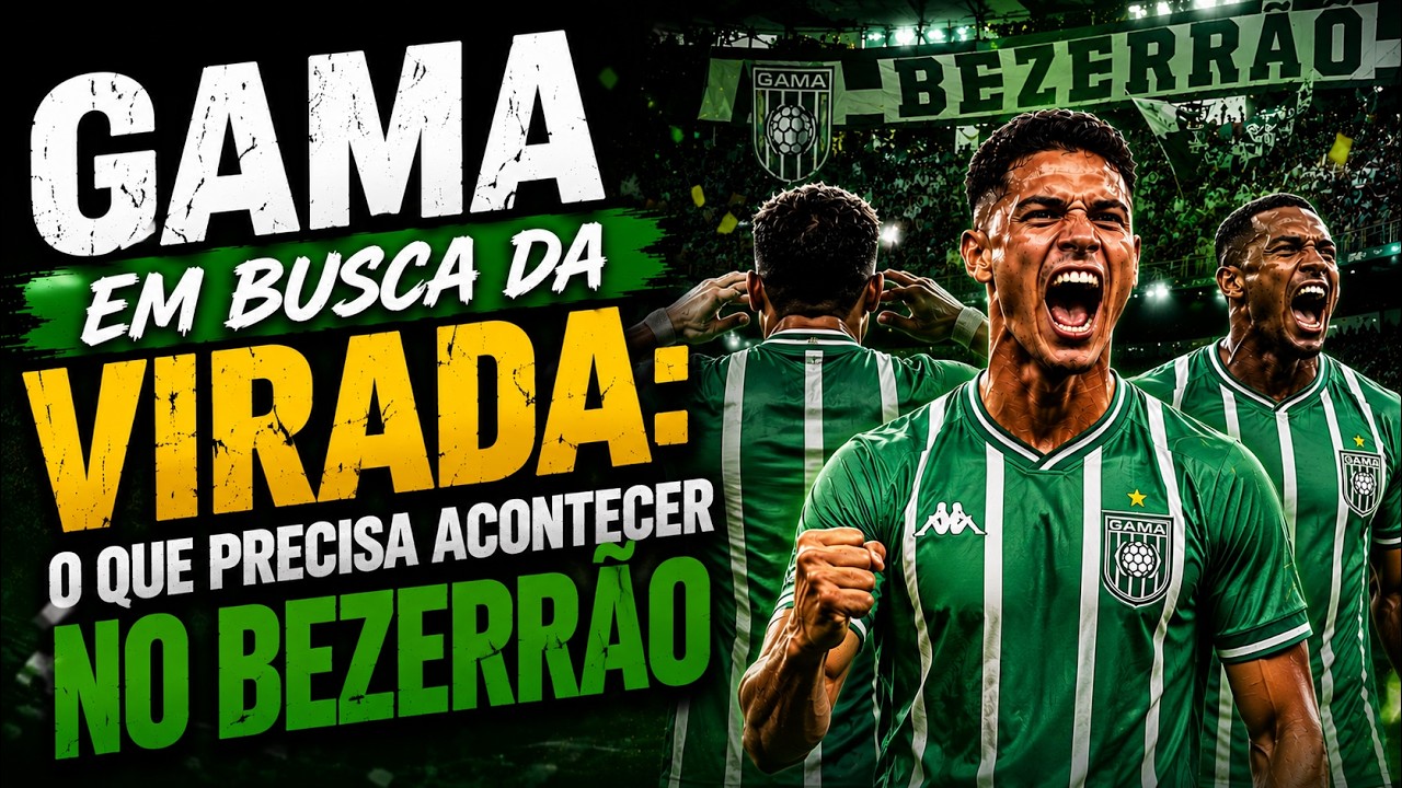 Capa do episódio: 🚨 Gama em Busca da Virada  Contra o Asa: O Que Precisa Acontecer no Bezerrão para seguir?