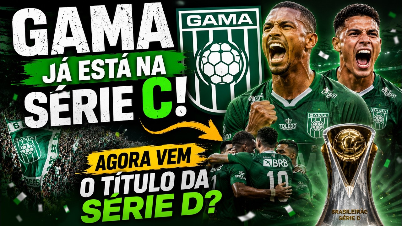 Capa do episódio: O Gama Já Está com acesso garantido na Série! Agora Vem o Título da Série D?